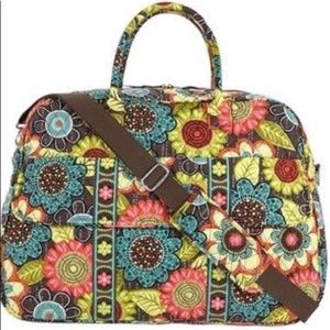 Vera Bradley, flower shower weekender bag